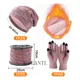 thumbnail image 2 of 3pzs Gorro Bufanda Guantes Cuello Invierno Para Frío Unisex, 2 of 6