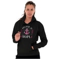 thumbnail image 4 of Breast Cancer Ribbon Anchor in Hope Hoodie Sweatshirt Women Brisco Brands S, 4 of 6