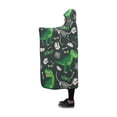 thumbnail image 2 of ASHLEIGH Hooded Blanket Dinosaur Bones Throws Mens Wearable Blanket 50x60 Inches, 2 of 3