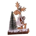 thumbnail image 4 of Decoraciones navideñas de mesa, centros de mesa de madera, 2023, decoración navideña de bandeja escalonada rústica para bandeja escalonada navideña Sombrero gris, 4 of 8