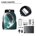 thumbnail image 6 of Haiem Surfing Shark Backpack - Stylish and Durable 15-inch Laptop Backpack with Waterproof Oxford Fabric, 6 of 8