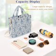 thumbnail image 5 of FORMRS Womens Corduroy Tote Bag Crossbody Shoulder Purse Handbag with Detachable Strap, Blue Octopus Pattern, 5 of 7