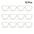 thumbnail image 2 of Milisten 12PCS Silver Metal Memo Photo Holder Table Double Layer Love Heart Design Note Clips Placecard Holder Stand for Wedding Banquet, 2 of 5