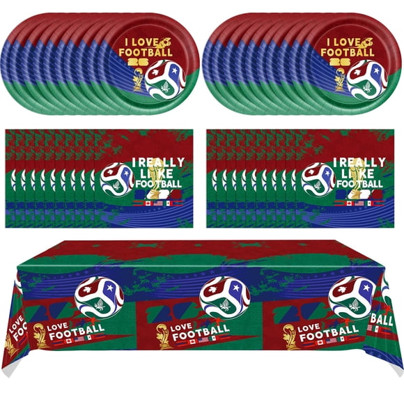 Decoraciones de fiesta Mainivo, 41 piezas, tema de fútbol de la Copa Mundial 2026