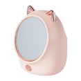 thumbnail image 3 of Caja de almacenamiento de maquillaje jinwen con Espejo de doble cara Estuche cosmético giratorio rosa, 3 of 8