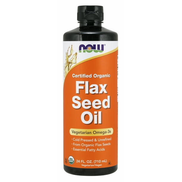 Organic flaxseed oil cold pressed
