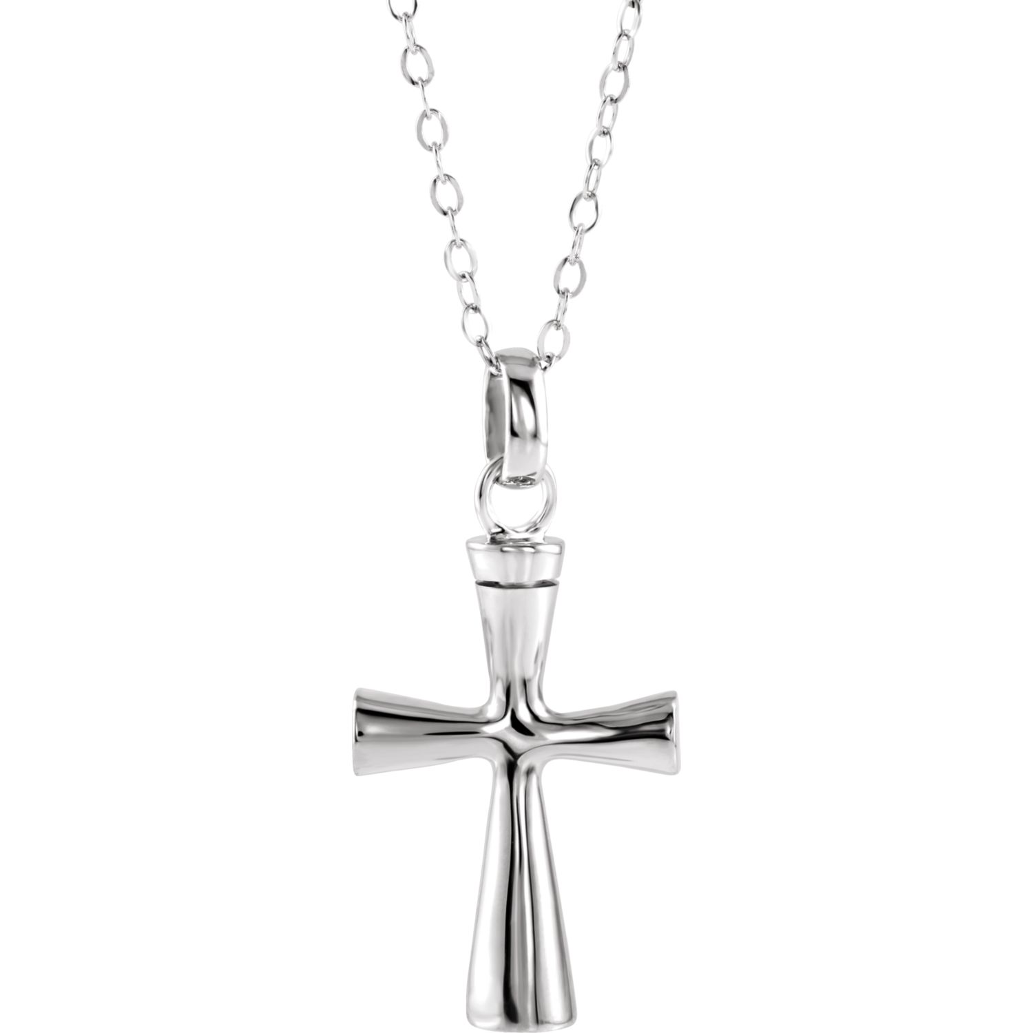 Diamond2Deal 925 Sterling Silver Cross Ash Holder Pendant Charm