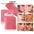 thumbnail image 1 of Set de colorete y lápiz labial 2 en 1 Matte Finish Cream Blush con 6 colores naturales, tinte hidratante de mejillas y labios de larga duración, colorete de maquillaje portátil Easy Blend para todos, 1 of 1