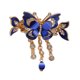 thumbnail image 1 of Pinza para el pelo con forma de mariposa y cadena de borlas, antideslizante, con brillantes diamantes de imitación, herramienta para peinar el cabello, accesorio para el cabello, 1 of 8