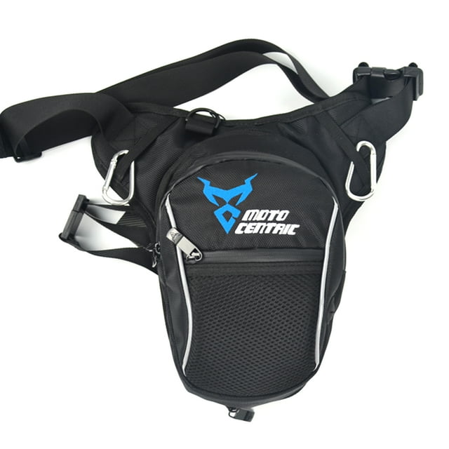 MOTOCENTRIC Sac pour les Jambes, Sac Imperméable pour les Jambes de Moto pour Hommes Femmes Sac à Taille avec Bandes Réfléchissantes pour la Randonnée à Vélo