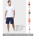 thumbnail image 2 of Lavenicole Men's Casual Athletic Shorts, Lightweight Workout Hiking Shorts 9" with 4 Pockets Navy Blue 36W, 2 of 7