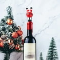 thumbnail image 1 of Tapón de vino Lisbinx, enfriador de vino, divertidos pantalones navideños de Papá Noel, 1 of 7