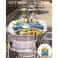 thumbnail image 3 of Outdoor Tablecloth with Umbrella Hole and Zipper Sunflower Rectangle Outdoor Tablecloths 60x120 Waterproof Outside Table Cloths Floral Patio Table Cloth Cover for Outdoor Tables Picnic BBQS Garden, 3 of 5