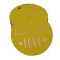 thumbnail image 1 of Inkdotpot Rose Gold Foil Paper Hang Tags Made With Love Text Favor Tags 50 Pieces, 1 of 6