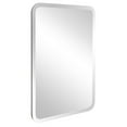 thumbnail image 4 of Howard Elliott 36016 Frameless Rounded Rectangle Silver Small Hanging Wall Mirror, Simple Focal Point for Any Entryway, Bathroom, Vanity, Bedroom or Any Other Room in Your Home, 24 x 32 Inch, (22x30), 4 of 5