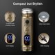 thumbnail image 5 of Cortador de vello nasal y rasurador facial recargable USB, pantalla LCD, cuerpo metálico, diseño ergonómico, bronce, 5W, batería de litio 400mAh, 120 minutos de uso, cable USB incluido, ideal para un, 5 of 6