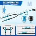thumbnail image 4 of Double Leash for Two Dogs - No Tangle Dog Leash 360° Swivel Reflective Double Dog Leash with Two Padded Handles, Shock Absorbing Walking Training Small Medium Large Dogs (Black,25-150 lbs), 4 of 6