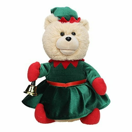 - Nika International Gift Toy Rockin' Around the Christmas Tree Singing Teddy Bear Ellie Stuffed Animal Animated Musical