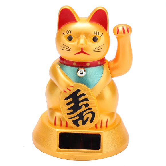 Gato de la suerte Ccdes Decoración para Sala de Estar Cafetería Restaurante jardín color oro