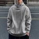 thumbnail image 1 of Ceisia Warm Mens Loose Fit Solid Color Gaiter Hood Pullover Sweatshirt Gifts, 1 of 4