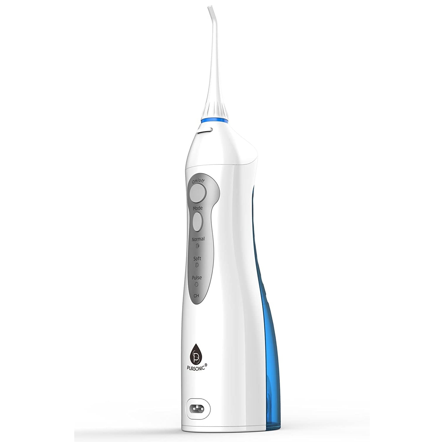 Rechargeable Oral Irrigator with 360° Rotating Nozzle and Large Water Reservoir