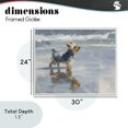 thumbnail image 4 of Stupell Industries Tropical Yorkie's Quiet Moment White Framed Giclee Art, 30 x 24, by Svetlana Aleynikova, 4 of 8