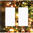 thumbnail image 6 of Metal Light Switch Plate Cover Festive Christmas Tree Ornaments XMS017, 6 of 13