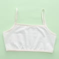 thumbnail image 4 of Girl Bra Training Bra Fit for 8-12Years Cotton Padded Cotton Breathable Cami Bra Elastic Shoulder Straps with Bralette Straps, 4 of 5