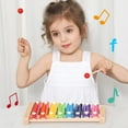 thumbnail image 3 of Xilófono infantil de 8 tonos Bling Bling carillón profesional de madera con 2 mazos de haya, 3 of 12