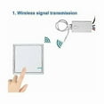 thumbnail image 3 of Wireless Light Switch Kit, 1 Double Switch + 2 Receivers, No Wiring Required, Easy to Install, 3 of 5
