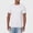 White, variant on Mens Crew Neck T-Shirts Short Sleeve UPF 50+ Lightweight Moisture Wicking Casual Basic Tee Shirts Big and Tall Size M-5XL Yellow