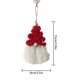 thumbnail image 1 of Árbol de Navidad creativo tejido a mano, adorno colgante de pared, fondo simple, manualidades para el hogar, 1 of 6