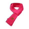 thumbnail image 1 of FOCUSNORM Kids Knitted Scarf Letter Patterns Neckerchief Neck Warmer Shawl, 1 of 7
