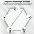 thumbnail image 3 of NUAHRHY 15 Inch Wrench Extender Tool Bar Extra Long Torque Adapter Wrench Extension Universal Wrench Extender Extension Wrench Torque Multiplier for Mechanics, 3 of 8