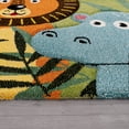 thumbnail image 3 of Paco Home Kids Rug with Jungle Animals Motif - Green Multicolor - 6'7" x 9'6" (6'x9'), 3 of 5