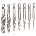 thumbnail image 5 of Tap Drill7Pcs Tap Set 1/4 Tapping Tool Drillingand Tapping Kit Exceptional Value, 5 of 5