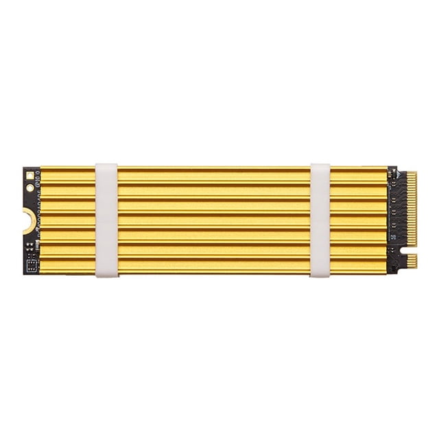 FLhrweasw 适用于 NVMe 2280 SSD 的 M.2 固态硬盘散热器(金色)
