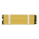 thumbnail image 3 of [Oro] Radiador M.2 NVMe Unidad Estado Sólido SSD Chaleco Enfriamiento Oblea Silicio Conductora Térmica Con Tornillos Disipador Calor NGF F2280 (Oro), 3 of 6