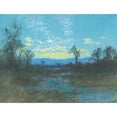 thumbnail image 2 of Charles Dorman Robinson 14x12 Gold Ornate Wood Frame and Double Matted Museum Art Print Titled - Sinking Sun (1907), 2 of 4