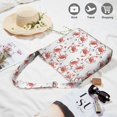 thumbnail image 2 of Canvas Crossbody Bag with Tropical Crab and Ocean Watercolor Design – Cute Nautical Marine Life Pattern Reusable Tote for Daily Use, 2 of 5