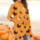 thumbnail image 4 of Blusa cárdigan de manga larga con estampado de Halloween a la moda informal y sexy para mujer Pompotops  qwe21122, 4 of 6