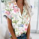 thumbnail image 4 of Mujeres Pantalones Cortos Impresos Blusas de Manga Corta Y Top Regular, Vestido de Moda de Verano Casual para Mujeres, 4 of 4