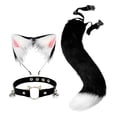 thumbnail image 2 of Anime Tail Diadema Accesorios de Halloween Props Animal Peluches Furry para fiesta Adulto negro Soledad Traje de juego de cosplay, 2 of 10