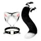 thumbnail image 2 of Conjunto de orejas y cola de gato Yuyangstore disfraz de Cosplay accesorios para el cabello regalo Blanco negro Traje de juego de cosplay, 2 of 8