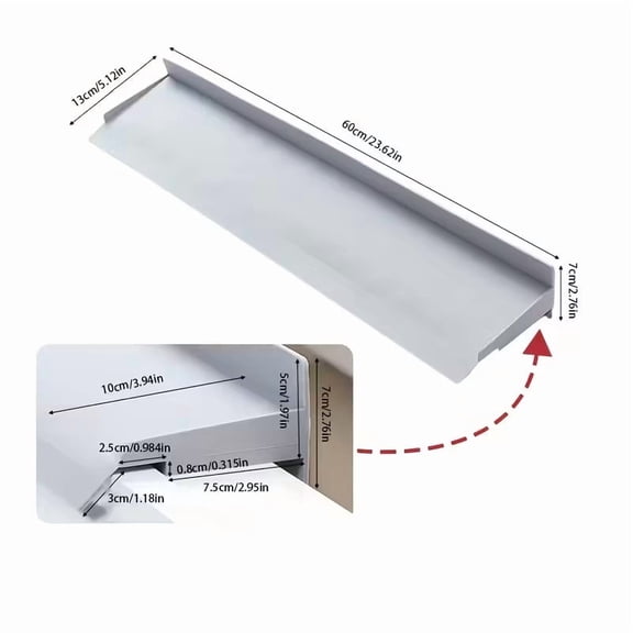 Waterproof Kitchen Sink Edge Baffle - Moisture-Proof Countertop Water Retaining Pad for Home & Commercial Kitchens