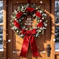 thumbnail image 5 of 10 Yards Christmas Velvet Wired Ribbon,2.48 inch Wide Christmas Ribbon Wired,Christmas Velvet Ribbon Wired for Christmas Tree Decorations, Outdoor Ornaments, Garland and Wreath Decor,Burgundy, 5 of 7