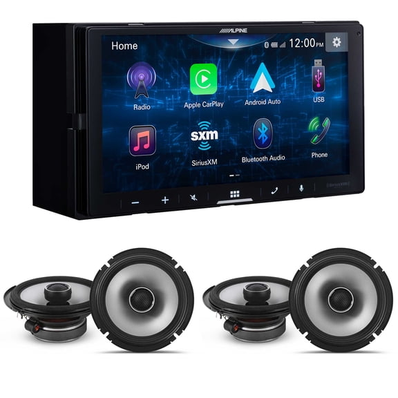 Alpine ILX-W670 Digital Receiver & (2 pair ) S2-S65 6.5" Coaxial Speaker bundle