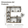 thumbnail image 3 of Mueble de Cocina Compacto 120cm Marrón/Gris Easy Madesa, 3 of 10