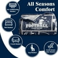 thumbnail image 5 of City Football Gifts for Team Fans, Sports Football Throw Blanket for Men Women, Team Colors Throw for Sofa Couch Bed Living Room 60"x50", 5 of 6