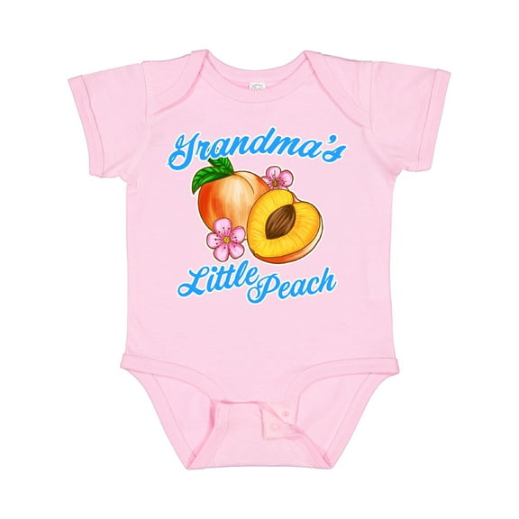 Inktastic Grandmas Little Peach Girls Baby Bodysuit